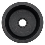 Premier Copper Products 12" Round Copper Bar/Prep Sink, Glazed Black, 17 Gauge, BR12BLK2