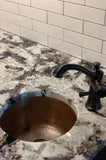 Installation Image of Premier Copper Products 12" Copper Bar/Prep Sink, Oil Rubbed Bronze, BR12DB2