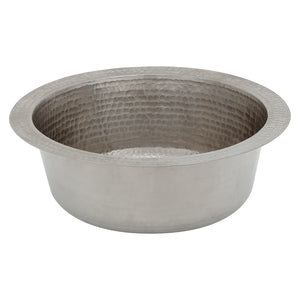 Alternate Image for Premier Copper Products 12" Copper Bar/Prep Sink, Nickel, BR12EN2