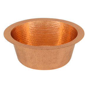 Alternate Image for Premier Copper Products 12" Round Copper Bar/Prep Sink, Polished Copper, 17 Gauge, BR12PC2