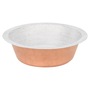 Alternate Image for Premier Copper Products 12" Round Copper Bar/Prep Sink, Glazed White, 17 Gauge, BR12WHT2