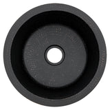 Premier Copper Products 14" Round Copper Bar/Prep Sink, Glazed Black, 17 Gauge, BR14BLK2