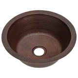 Alternative View of Premier Copper Products 14" Copper Bar/Prep Sink, Oil Rubbed Bronze, BR14DB2