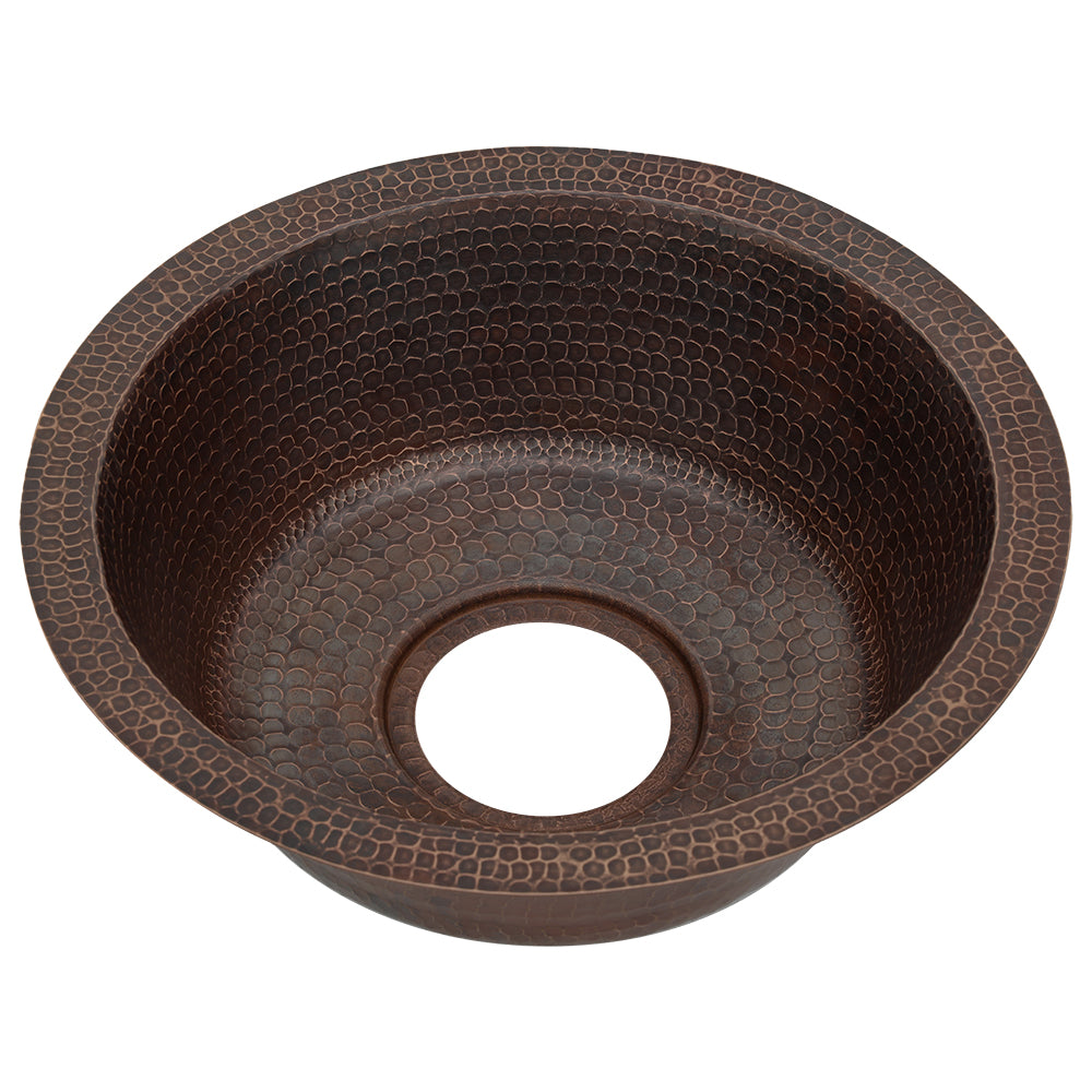 Alternative View of Premier Copper Products 14" Copper Bar/Prep Sink, Oil Rubbed Bronze, BR14DB3