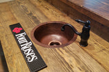 Installation Image of Premier Copper Products 14" Copper Bar/Prep Sink, Oil Rubbed Bronze, BR14DB3