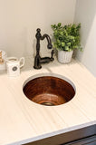 Installation Image of Premier Copper Products 14" Copper Bar/Prep Sink, Oil Rubbed Bronze, BR14DB3