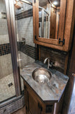 Installation Image of Premier Copper Products 14" Copper Bar/Prep Sink, Nickel, BR14EN2