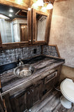 Installation Image of Premier Copper Products 14" Copper Bar/Prep Sink, Nickel, BR14EN2