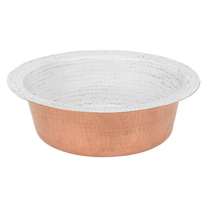 Alternate Image for Premier Copper Products 14" Round Copper Bar/Prep Sink, Glazed White, 17 Gauge, BR14WHT2