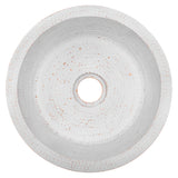 Premier Copper Products 14" Round Copper Bar/Prep Sink, Glazed White, 17 Gauge, BR14WHT2