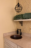 Installation Image of Premier Copper Products 16" Copper Bar/Prep Sink, Oil Rubbed Bronze, BR16DB2