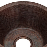 Alternative View of Premier Copper Products 16" Copper Bar/Prep Sink, Oil Rubbed Bronze, BR16DB3