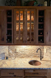 Installation Image of Premier Copper Products 16" Copper Bar/Prep Sink, Oil Rubbed Bronze, BR16DB3