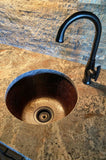 Installation Image of Premier Copper Products 16" Copper Bar/Prep Sink, Oil Rubbed Bronze, BR16DB3