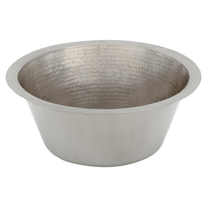 Alternate Image for Premier Copper Products 16" Copper Bar/Prep Sink, Nickel, BR16EN2