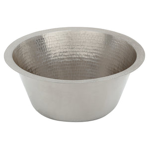 Alternate Image for Premier Copper Products 16" Copper Bar/Prep Sink, Nickel, BR16EN3