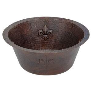 Alternate Image for Premier Copper Products 16" Copper Bar/Prep Sink, Oil Rubbed Bronze, BR16FDB2