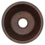 Alternative View of Premier Copper Products 16" Copper Bar/Prep Sink, Oil Rubbed Bronze, BR16FDB3