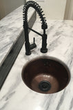 Installation Image of Premier Copper Products 16" Copper Bar/Prep Sink, Oil Rubbed Bronze, BR16FDB3