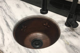 Installation Image of Premier Copper Products 16" Copper Bar/Prep Sink, Oil Rubbed Bronze, BR16FDB3