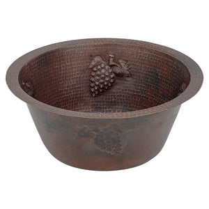 Alternate Image for Premier Copper Products 16" Copper Bar/Prep Sink, Oil Rubbed Bronze, BR16GDB2