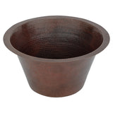 Main Image of Premier Copper Products 17" Copper Bar/Prep Sink, Oil Rubbed Bronze, BR17DB