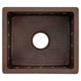 Alternative View of Premier Copper Products 16" Copper Bar/Prep Sink, Oil Rubbed Bronze, BREC16DBBS