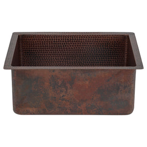 Alternate Image for Premier Copper Products 20" Copper Bar/Prep Sink, Oil Rubbed Bronze, BREC20DB