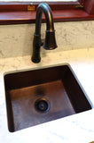 Installation Image of Premier Copper Products 20" Copper Bar/Prep Sink, Oil Rubbed Bronze, BREC20DB