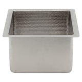 Alternative View of Premier Copper Products 20" Copper Bar/Prep Sink, Nickel, BREC20EN