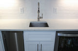 Installation Image of Premier Copper Products 20" Copper Bar/Prep Sink, Nickel, BREC20EN