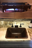 Installation Image of Premier Copper Products 17" Copper Bar/Prep Sink, Oil Rubbed Bronze, BRECDB2