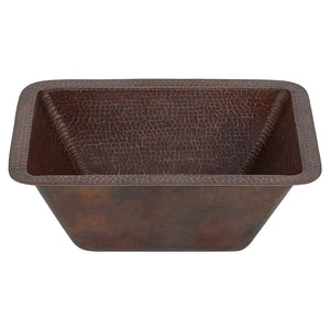 Alternate Image for Premier Copper Products 17" Copper Bar/Prep Sink, Oil Rubbed Bronze, BRECDB3