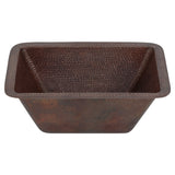 Main Image of Premier Copper Products 17" Copper Bar/Prep Sink, Oil Rubbed Bronze, BRECDB3