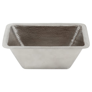 Alternate Image for Premier Copper Products 17" Copper Bar/Prep Sink, Nickel, BRECEN2
