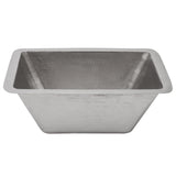 Premier Copper Products 17" Rectangle Copper Bar Sink in Nickel w/ 2" Drain Opening, Matching Drain and Accessories, BSP5_BRECEN2-B