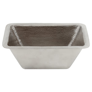 Alternate Image for Premier Copper Products 17" Copper Bar/Prep Sink, Nickel, BRECEN3