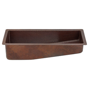 Alternate Image for Premier Copper Products 28" Copper Bar/Prep Sink, Oil Rubbed Bronze, BRECSL28DB3