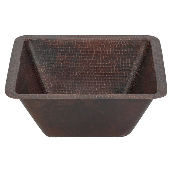 Main Image of Premier Copper Products 15" Copper Bar/Prep Sink, Oil Rubbed Bronze, BS15DB2