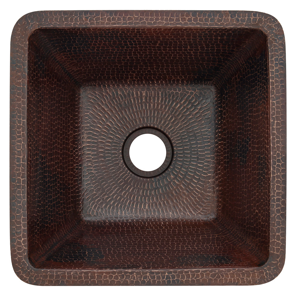 Alternative View of Premier Copper Products 15" Copper Bar/Prep Sink, Oil Rubbed Bronze, BS15DB2