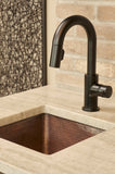 Installation Image of Premier Copper Products 15" Copper Bar/Prep Sink, Oil Rubbed Bronze, BS15DB2