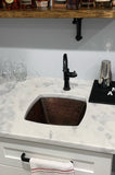 Installation Image of Premier Copper Products 15" Copper Bar/Prep Sink, Oil Rubbed Bronze, BS15DB2