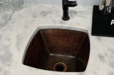 Installation Image of Premier Copper Products 15" Copper Bar/Prep Sink, Oil Rubbed Bronze, BS15DB2