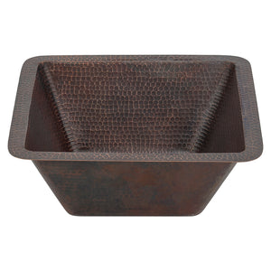 Alternate Image for Premier Copper Products 15" Copper Bar/Prep Sink, Oil Rubbed Bronze, BS15DB3
