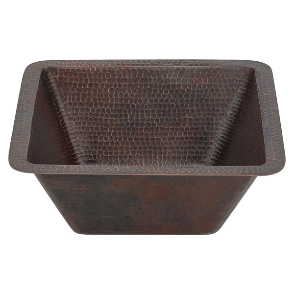 Main Image of Premier Copper Products 15" Copper Bar/Prep Sink, Oil Rubbed Bronze, BS15DB3