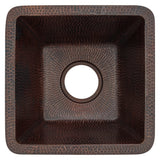 Alternative View of Premier Copper Products 15" Copper Bar/Prep Sink, Oil Rubbed Bronze, BS15DB3