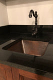 Installation Image of Premier Copper Products 15" Copper Bar/Prep Sink, Oil Rubbed Bronze, BS15DB3