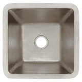 Alternative View of Premier Copper Products 15" Copper Bar/Prep Sink, Nickel, BS15EN2