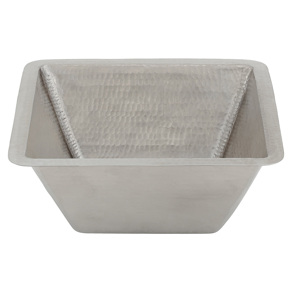 Main Image of Premier Copper Products 15" Copper Bar/Prep Sink, Nickel, BS15EN3