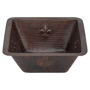 Alternate Image for Premier Copper Products 15" Copper Bar/Prep Sink, Oil Rubbed Bronze, BS15FDB2